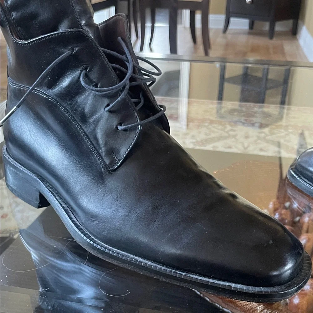 Versace Classic V2 Authentic Men's Black Leather Boots Size 42.5 (Men’s US 9.5)